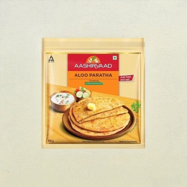 Aashirvaad Ready To Cook Aloo Paratha Net Qty: 400 g