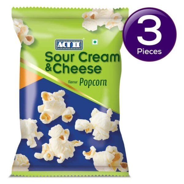 Act II Ii Rte - Sour Cream & Cheese 50 gms Combo Net Qty: 50gms x 3