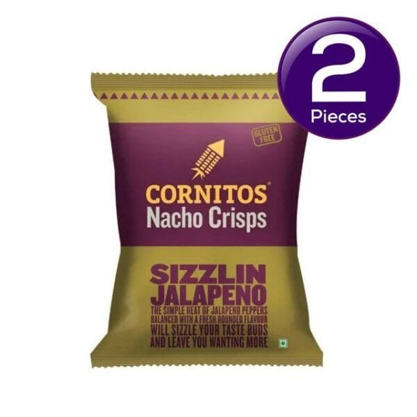 Cornitos Nachos Sizzlin Jalapeno 150 gms Combo Net Qty: 150 g X 2