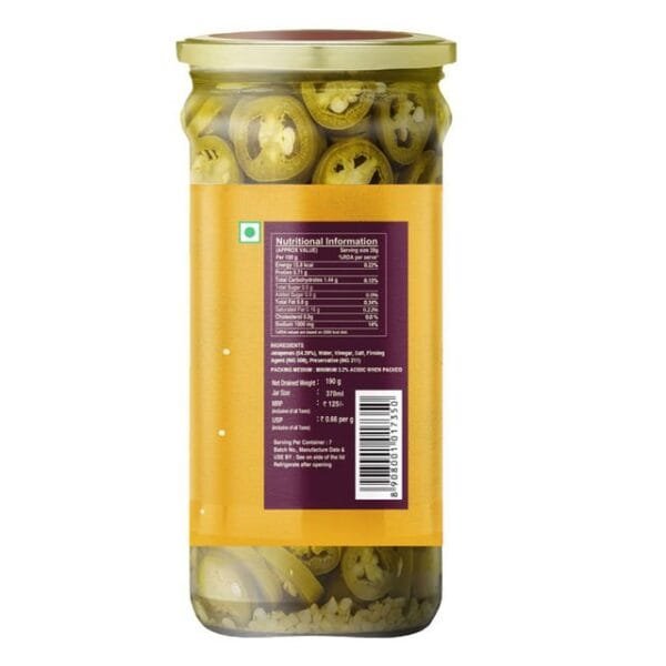 Cornitos Sliced Jalapeno Peppers Net Qty: 190 g - Image 3