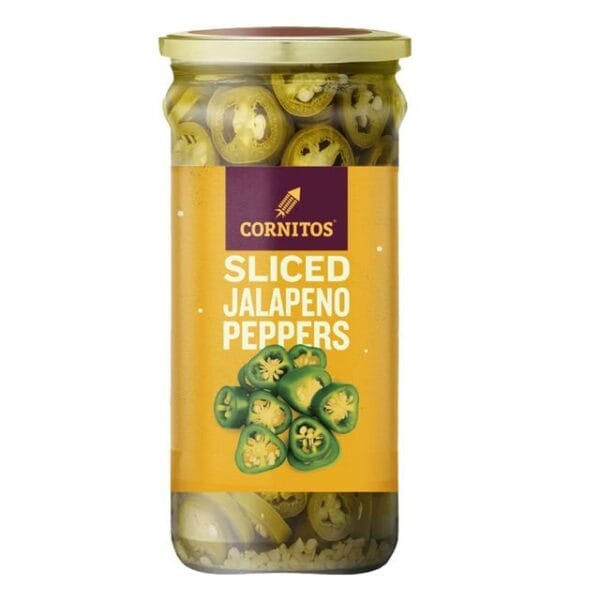 Cornitos Sliced Jalapeno Peppers Net Qty: 190 g