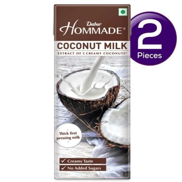 Dabur Hommade Coconut Milk 200 ml Combo Net Qty: 200 ml X 2