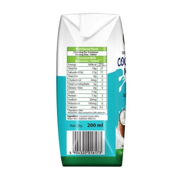 Disano Coconut Milk Net Qty: 200 ml - Image 2