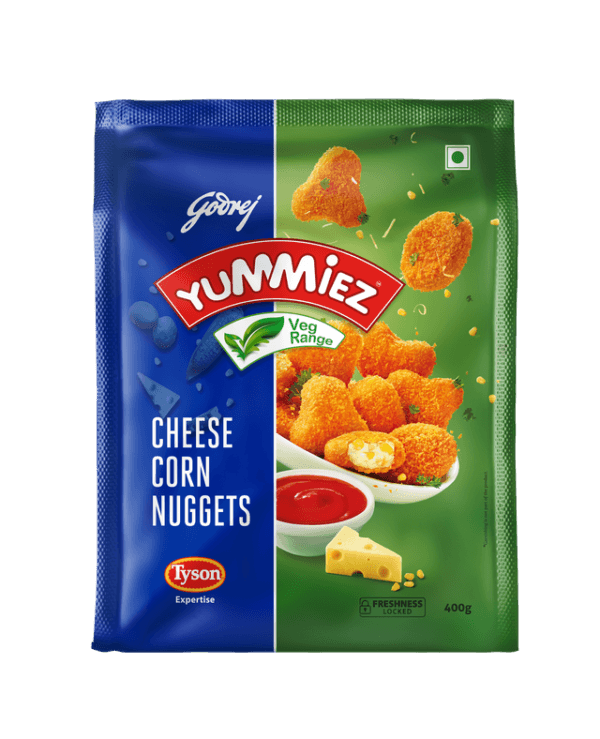 Godrej Yummiez Cheese Corn Nuggets Net Qty: 400 g