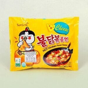 Korean Samyang Cheese Flavour Hot Chicken Noodles Non Veg Net Qty: 140 g