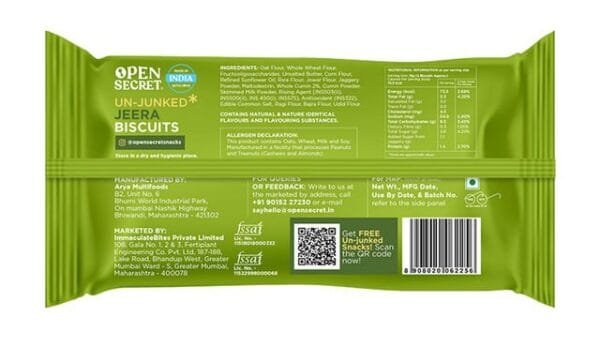 Open Secret Jeera Millet Biscuit - Healthy Snack | - Image 2