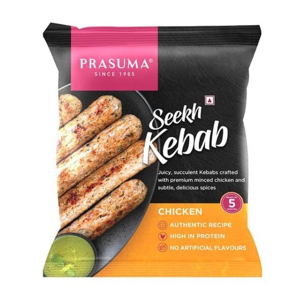 Prasuma Chicken Seekh Kebab Net Qty: 500 g