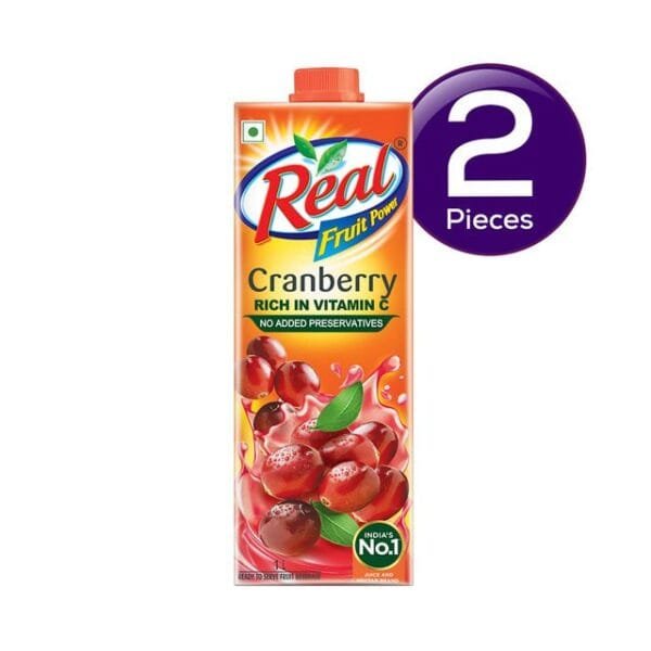 Fruit Power Cranberry Juice Tetrapack 1 l Combo Net Qty: 1 L X 2