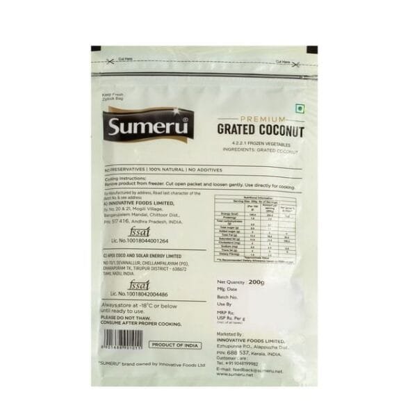 Sumeru Grated Coconut Net Qty: 200 g - Image 2
