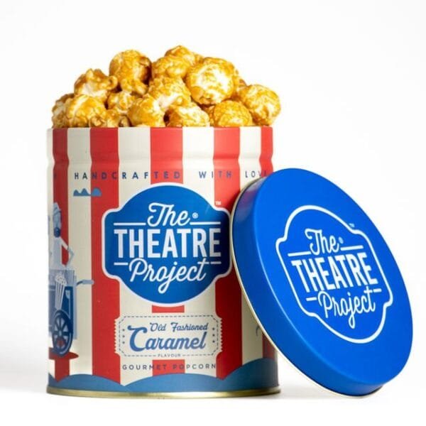 The Theatre Project Popcorn Tins - Old Fashioned Caramel Net Qty: 88 g