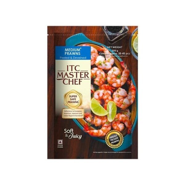 ITC Master Chef Medium Prawns Peeled & Deveined (Frozen)