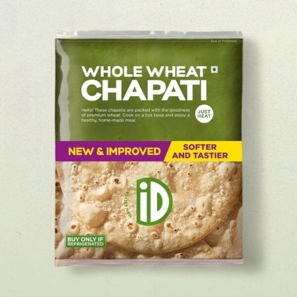 Whole Wheat Chapati (10 pieces) Net Qty: 400 g